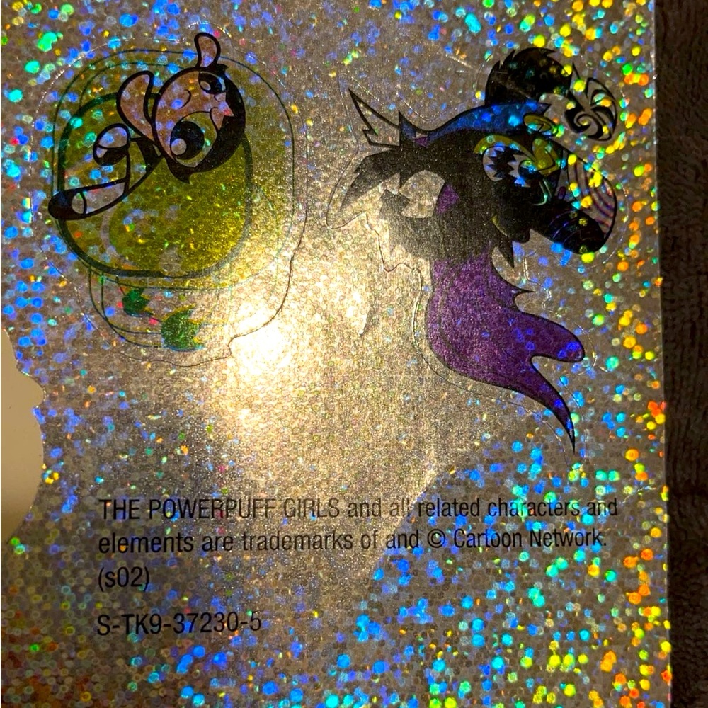 Sparkly Cartoon Network PowerPuff Girls Stickers